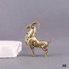 Chinese Zodiac Goat Sculpture Brass Sheep Figurine Lucky Statue Desktop Ornament Wealth Fengshui For Home Decor