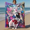 1pc Harley Quinn Bombshell Chaos Outdoor Blanket - Throw Blanket, Soft , Flannel Blankets, Living Room, Travel, Camping-1102196