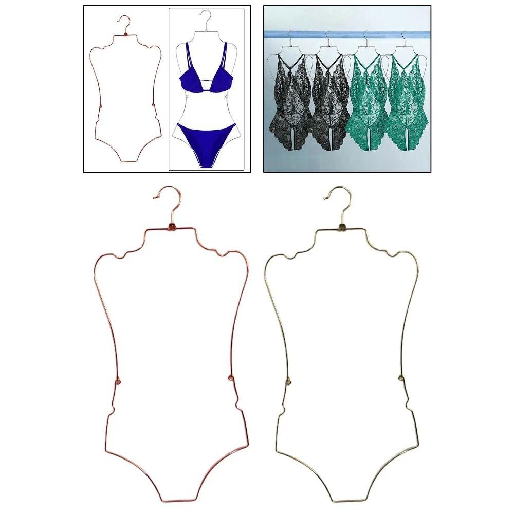 Aluminum Zinc Zinc Alloy Swimsuit Hanger Foldable Bikini Display Hanger Lingerie Hanging Rack  Bedroom
