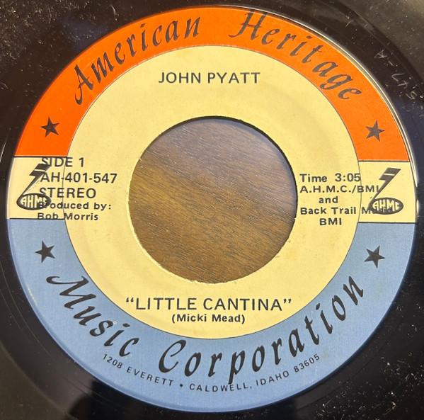 

7-дюймовая пластинка JOHN PYATT Little Cantina AH401547 American Herita US CountryFolk Б/у