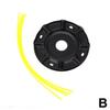 Strimmer Grass Head Trimmer, Solid Steel Wire Wheel & Thread Line Garden Head, Solves Lawn Mowing Inefficiency & Brush Clearing