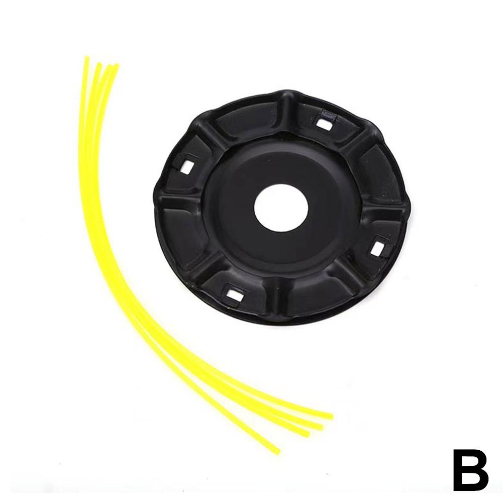 

Триммерная головка для травы, Колесо из прочной стальной проволоки и леска, Садовая головка, Решает проблему неэффективности кошения газона и расчистки кустарника