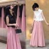 Elegant Summer Sleeveless Blouse & Long Skirt Set for Women - This Year's Popular Two-Piece
