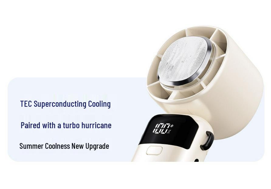 Portable Rechargeable Handheld Folding USB Fan with Ice Pack