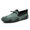 2025 men's beanie shoes casual leather shoes men's soft-soled octopus outdoor lace-up driving shoes men