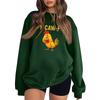 Women's Fashion Casual Round Neck Long Sleeve Top Printed Pullover Sweatshirt