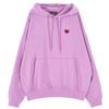 Oversized Drop Shoulder Balloon Heart Hoodie_Violet