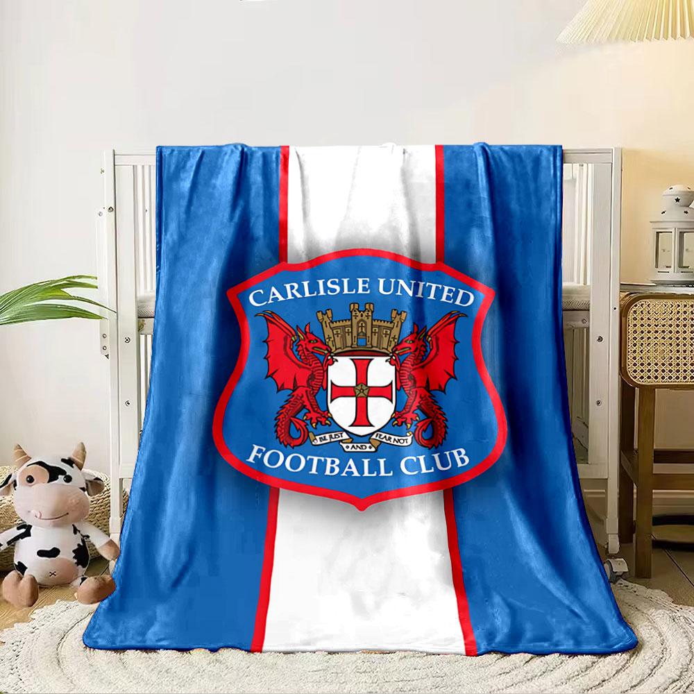 Carlisle United FC Crest Blanket for all seasons blanket lunch break throw gift