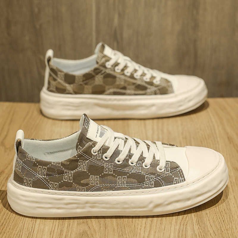 Fashion Anti-slip Outdoor Men's Sapatenes Vulcanize Raning Sports Shoes For Men Khaki Men's Sneakers Tenks Tene Trainners Obuv Lux