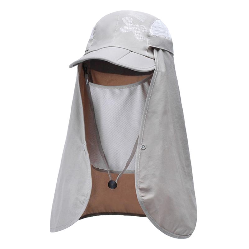 Foldable Quick Drying Waterproof 360° Visor Hat Baseball Cap Shawl Sun Hats Outdoor Unisex Summer Dual Use Cap
