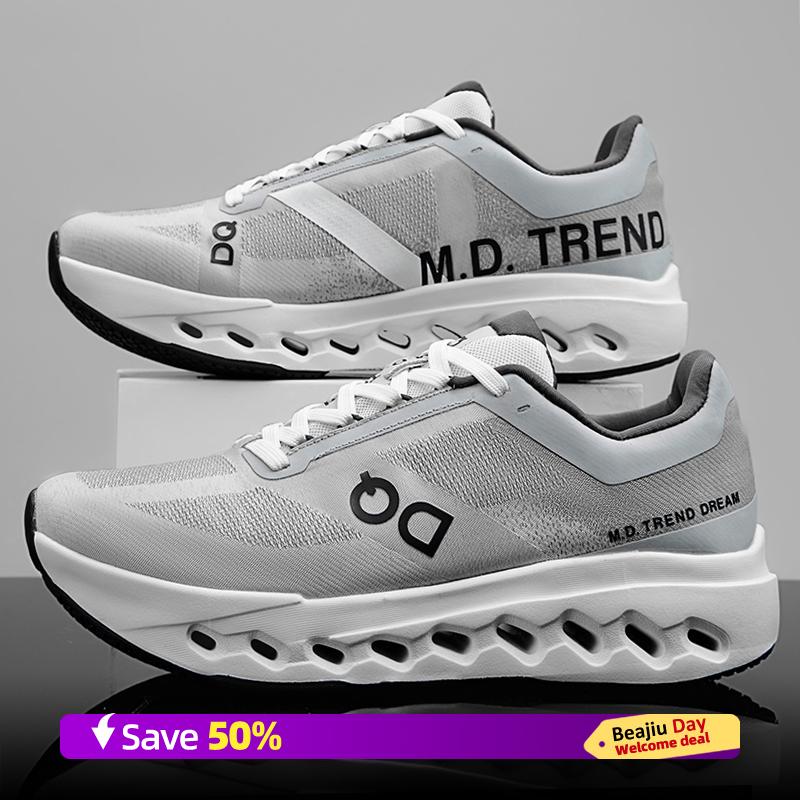 

Мужские спортивные кроссовки для бега, повседневные, для марафона, дышащие, легкие, женские, удобные, атлетические, нескользящие, для ходьбы, с воздушной подушкой, кроссовки 46 серый