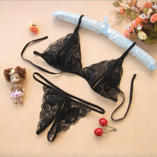 Long Night Backless Lace Camisole Lingerie Set