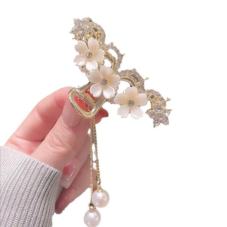 Elegante Süße Frische Kamille Quaste Kralle Clip Damen Mädchen Prinzessin Stil Lässig Freizeit Haar Accessoires