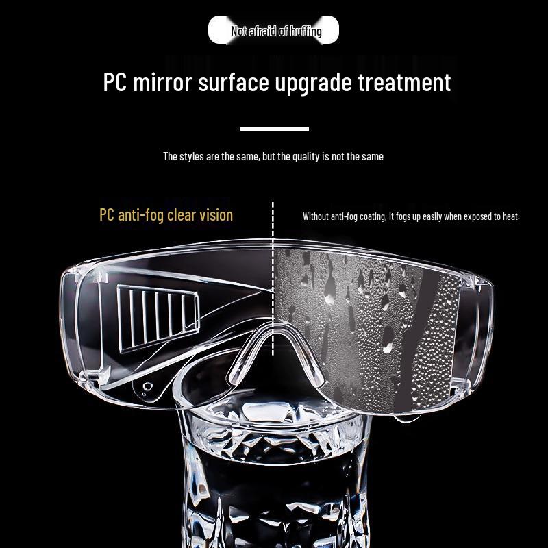 Universal Protective Transparent Goggles - Anti-Saliva, Anti-Impact, Windproof, Dustproof for Men & Women