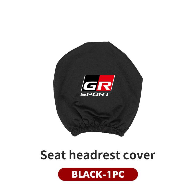 Car Headrest Cover Dustproof Cover Front Seat Head Rests Interior Accessories For Toyota GR Sport Gazoo Racing Yaris 86 Corolla