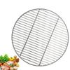 Round Stainless Steel Barbecue Grill Net for Outdoor Cooking 30cm 35cm 40cm