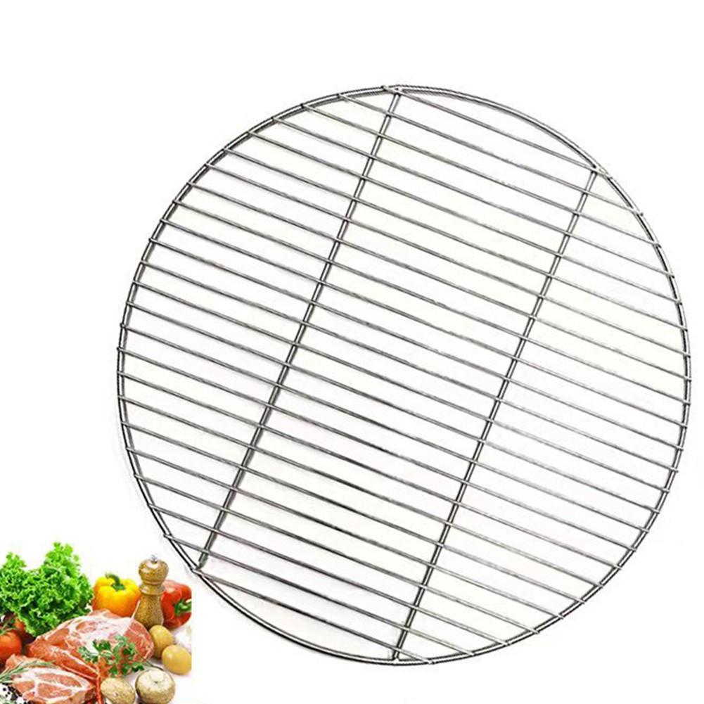Round Stainless Steel Barbecue Grill Net for Outdoor Cooking 30cm 35cm 40cm