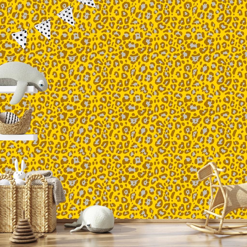 Yellow Leather Wallpaper Yellow and Gold for Living Room and Bedroom 50x1000