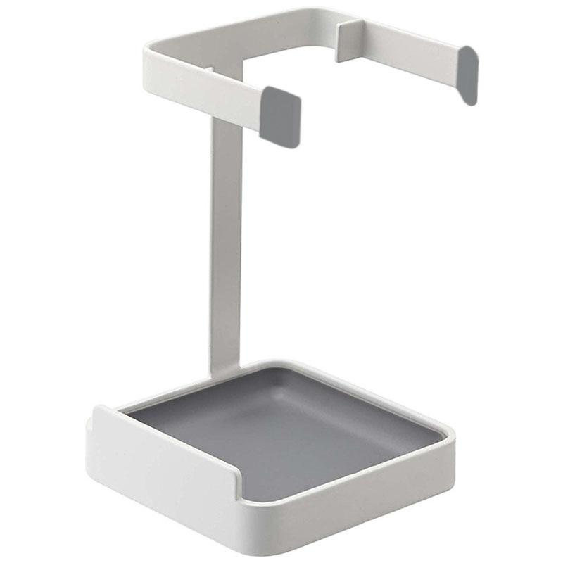 Pot Lid Stand Holder Carbon Steel Kitchen Pan Cover Soup Ladle Storage Rack