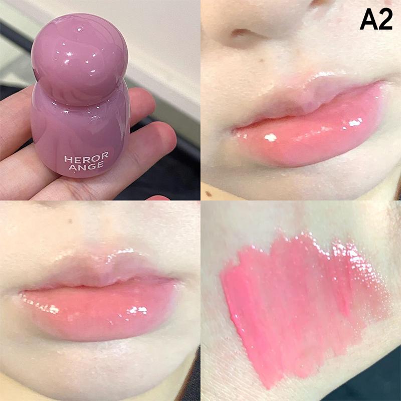 Herorange Mirror Lip Glaze Lasting Water Light Toot Lip Moisturizing Moisturizing Lip Gloss Long-Lasting Lipstick