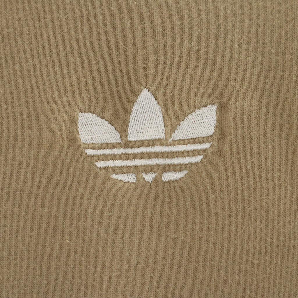 adidas Back printed Trefoil logo Short sleeve T-shirt L beige Men's Used