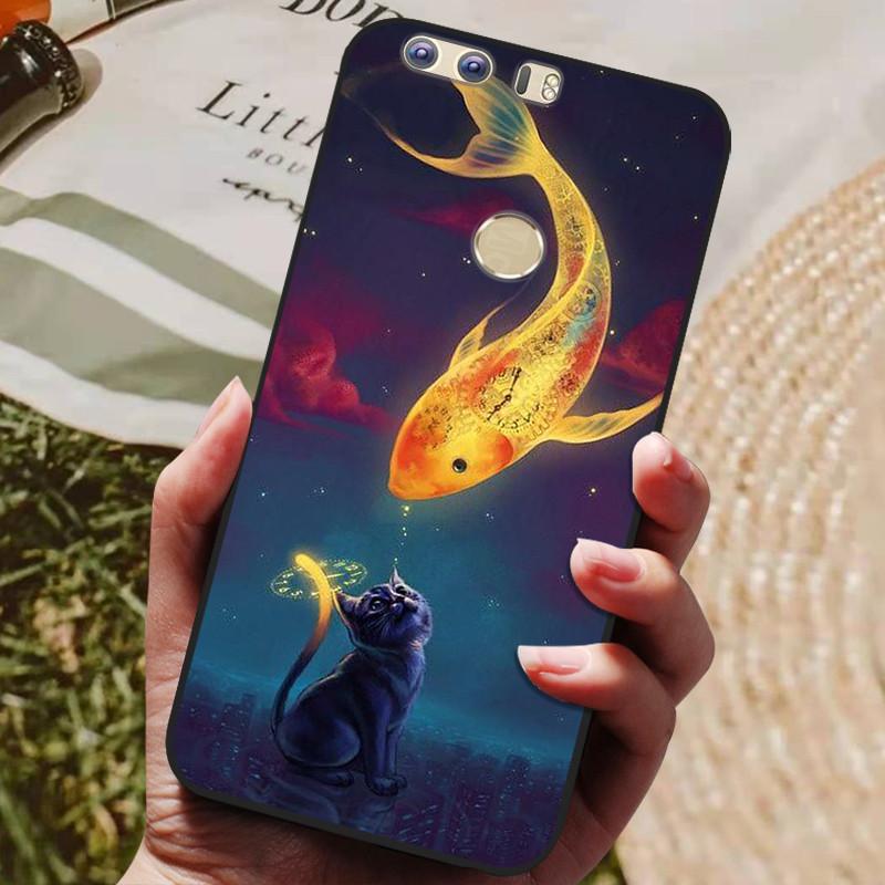 Pro Huawei Honor 8 5,2palcový kryt Silikonový zadní kryt Pouzdro na telefon pro Huawei Honor 8 Kryty Měkký nárazník coque Honor8 FRD-L19 Pouzdra