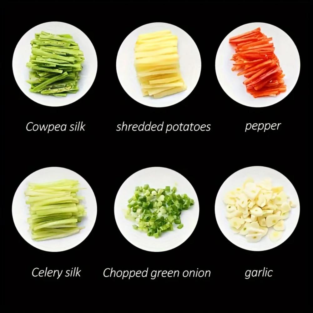 Stainless Steel Shred Silk The Knife Vegetable Garlic Cutter Food Speedy Chopper Green Onion Cutter Portable Kitchen Tool