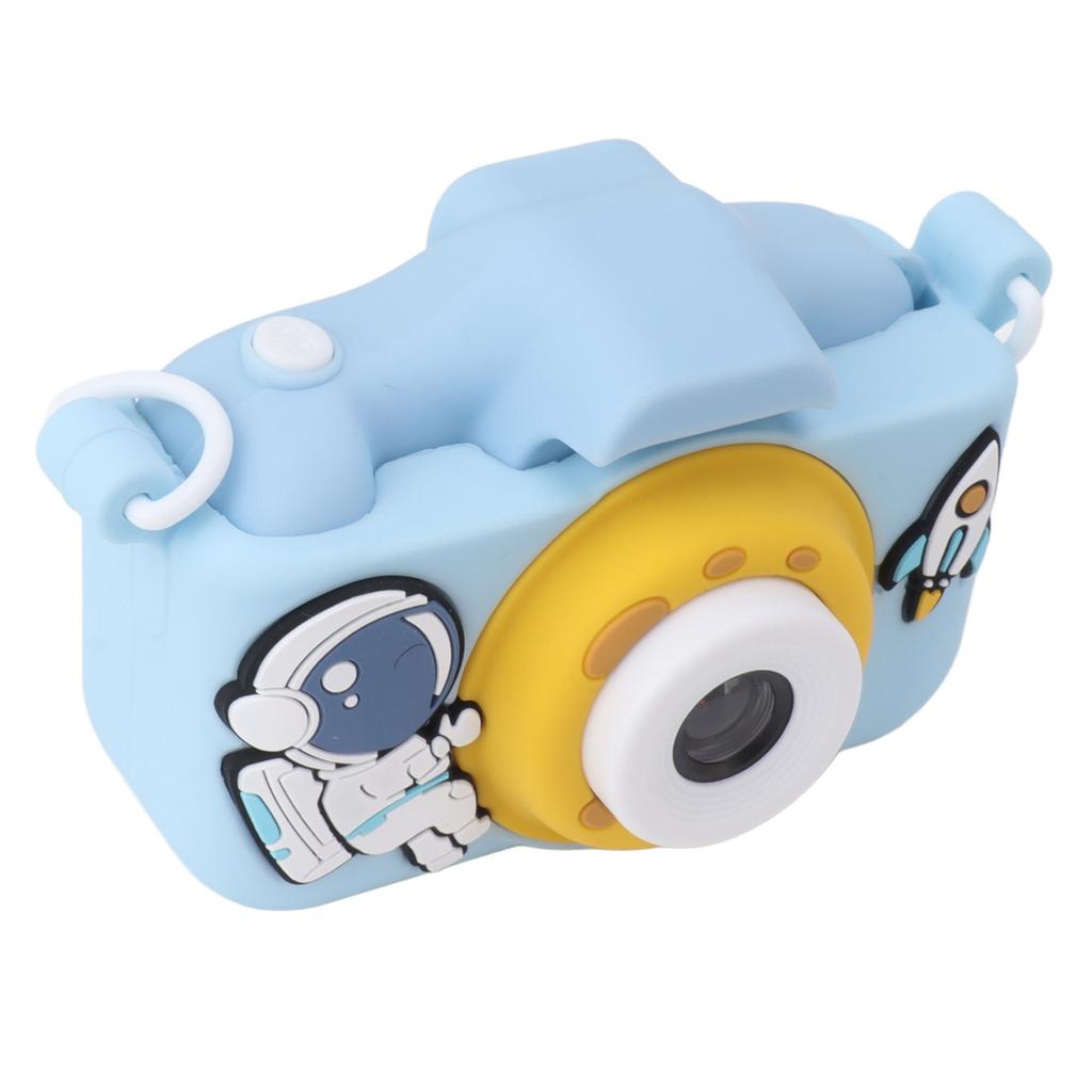 Children Digital Camera Dual Lenses 2in HD Recording Game Camera for Kids Birthday Gifts 5V Blue