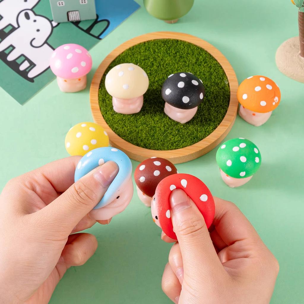 Ciupercă Drăguță Strivibilă Jucărie Anti-Stres Fidget Mochi Moale Surprize Petrecere Aniversare pentru Copii Jucării Premii Clasă Pungă cu Surprize