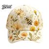 Frühling Sommer Hut Baseballkappe für Damen Stickerei Blumen Vogel Muster Hut Natur inspiriert Lässig Verstellbare Passform Gartenarbeit Sonne Draußen