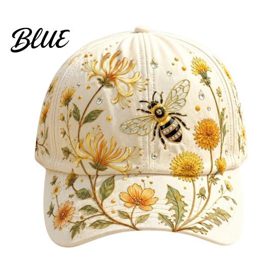 Frühling Sommer Hut Baseballkappe für Damen Stickerei Blumen Vogel Muster Hut Natur inspiriert Lässig Verstellbare Passform Gartenarbeit Sonne Draußen
