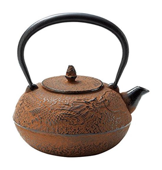 Tonami Shoten Iron Cloud Dragon Kettle, Brown, 1.3L, Style, 102-5