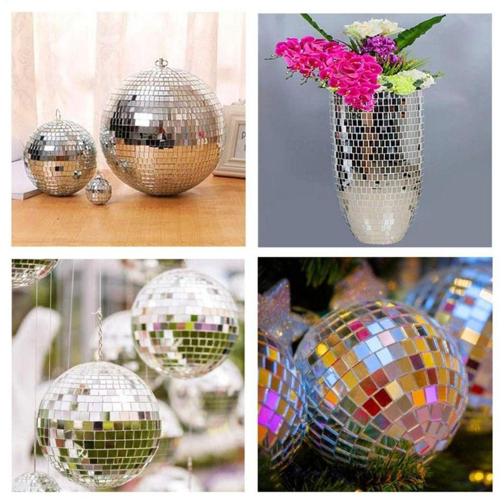 Flexible Sheet Mosaic Mirror Tiles Reflective Surface DIY Mirror Mosaic Sheets Home Decoration