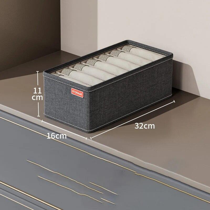 

1 шт., ящик для шкафа в спальню, органайзер для нижнего белья, носков, бюстгальтеров, ящики для хранения одежды, многофункциональный органайзер для домашнего гардероба