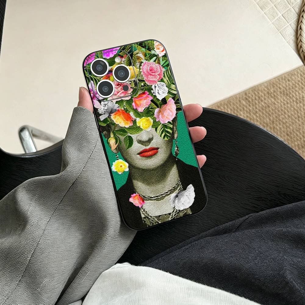 

Art F-Fridas K-Kahlo COOL Phone Case For iPhone 17, 16,15,14,13,12,11 Plus,Pro Max, Others Soft Black Cover iPhone11PROMAX