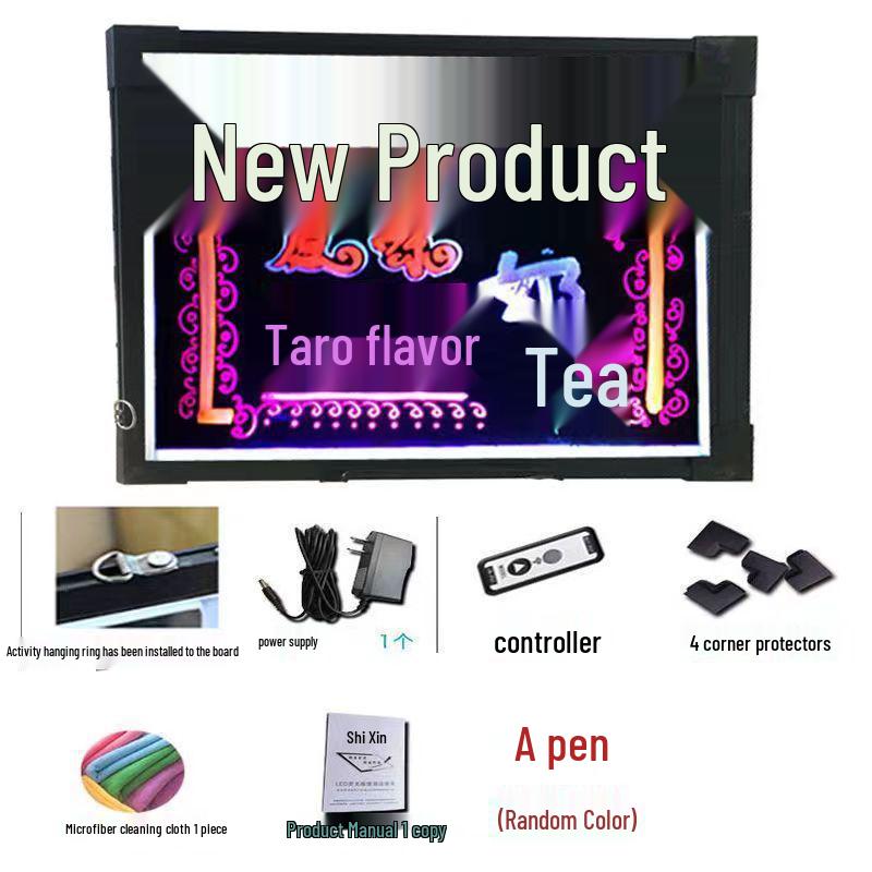 Luminous Fluorescent Blackboard for Night Market & Street Stall Advertising