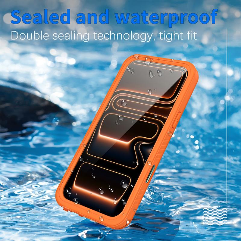 Waterproof Case for IPhone 17 Pro Max Air 16 Plus 15 16E Drop Proof IP68 Full Body Protection Heavy Duty Protective Diving Cover