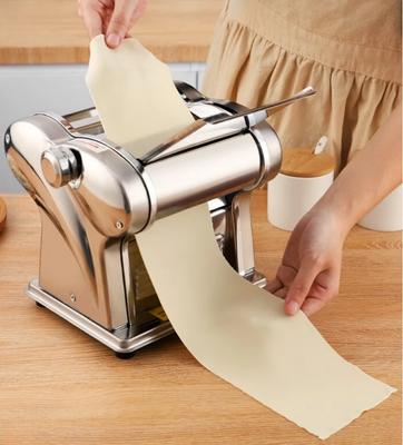220V Kleine Haushalts-Nudelmaschine Vollautomatische Edelstahl-Nudelpresse Teigtaschenhaut-Herstellungsmaschine