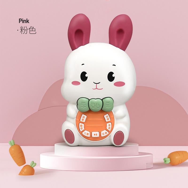 

Touch-Sensitive Infant And Child Early Education Machine, Mini Rabbit Light Music Multi-Functional Story Machine Toy