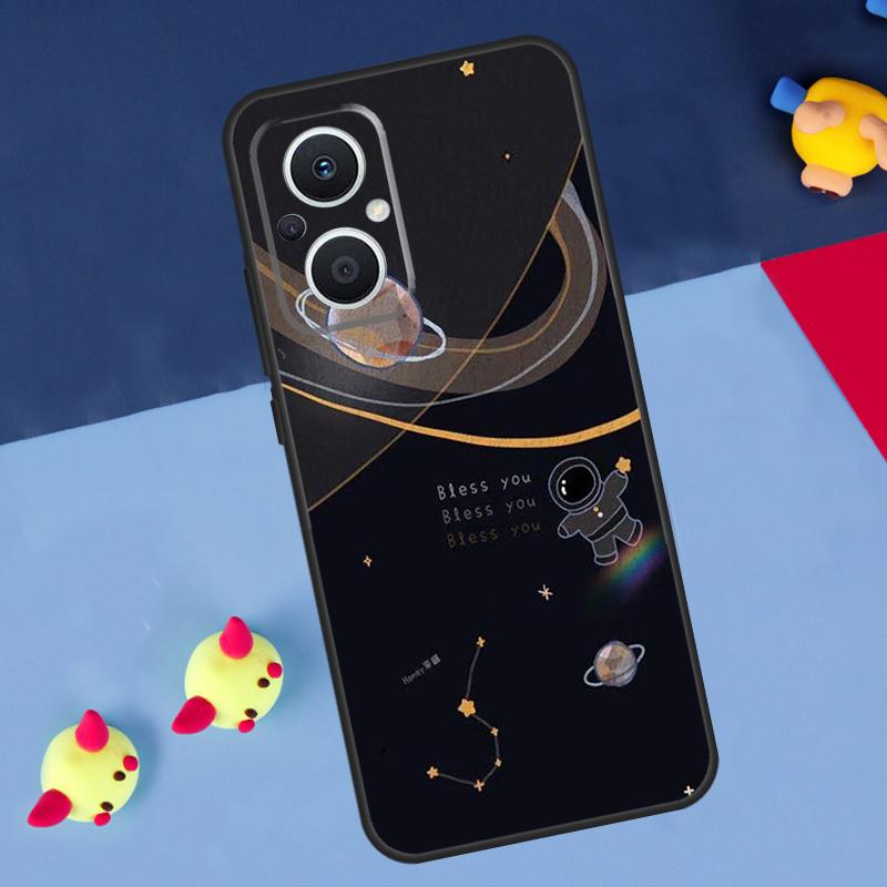 Astronaut Spaceship For OPPO Reno 14 13 12 11 10 Pro 8T 11F 12F 13F 14F 7 8 Lite OPPO Find X8 X6 X5 X9 Pro Case