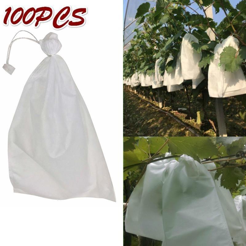 

Drawstring Laundry Bag, Non-woven Fruit Bag, Grape Bag, Bird, Insect, and Waterproof Special Fruit Bag, Seedling thickened Bag 240mm x 350mm