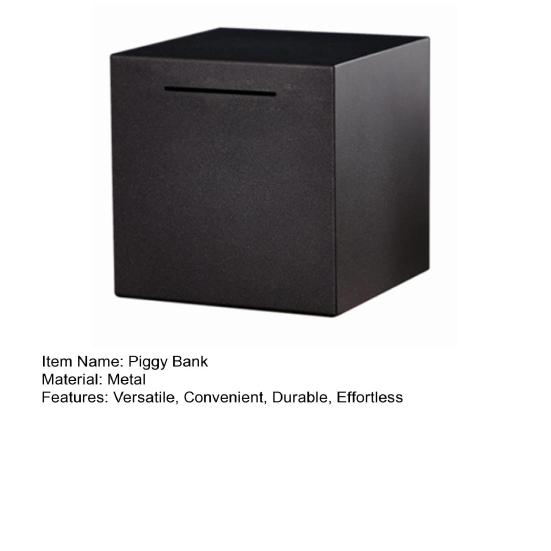 Piggy Bank Unopenable Money Saving Box Large Capacity Metal Money Storage Box for Boys Girls Students And Adults