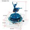 Multilayer PCB Assembly Set Rotating Ballet Music Box 6 Tune Options Adjustable Speed Sparkling Light Effects
