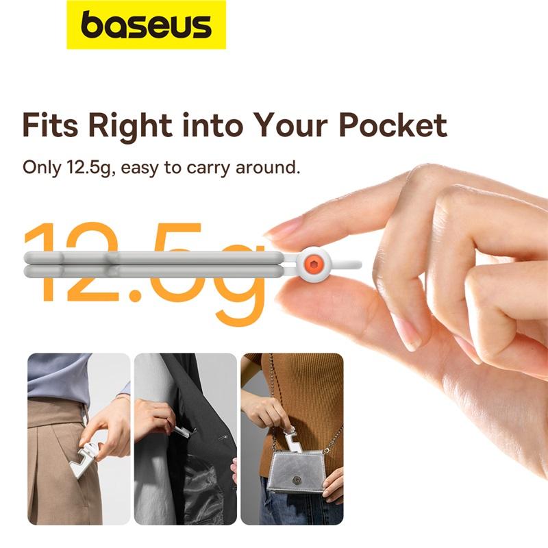 Baseus Phone Stand Holder Portable Folding Light Thin Mount Stable Table Stand for iPhone Pocket Universal Mobile Phone Holder