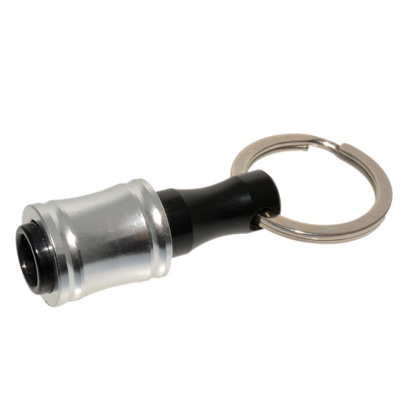 6-Piece Colorful Keychain Set: Extension Rods and Mountaineering Buckle with 1/4" Hex Drill Bit Storage Extension Rod