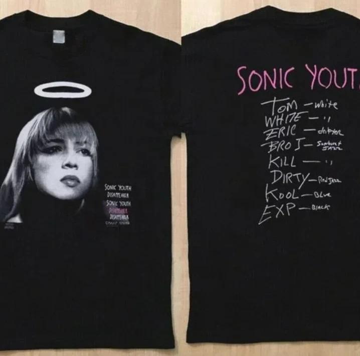 Sonic Youth Disappearer Traci Lords Tour 1991 Rock Band 2 Sided T- Shirt