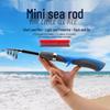 Iosn Mini Teleskopisk Kolfiber Baitcasting-spö