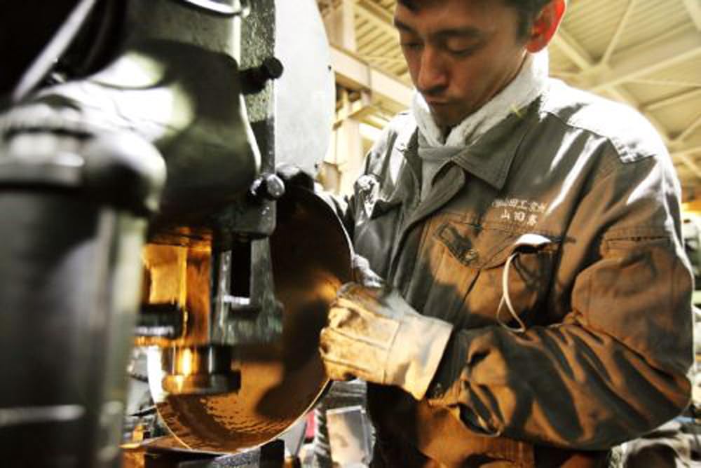 Advanced Door HANAKO Hammered Titanium Handle Frying Pan 28cm (2.3mm) HF-28