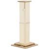 3-in-1 Cat Scratching Post, 87cm Cat Scratcher w/ Track Ball Toy, Oak Tone