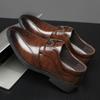 Men's Dress Shoes Casual Leather Shoes Pointed Business Shoe Luxury Loafers Wedding Party Footwear Brogue Shoes for Men